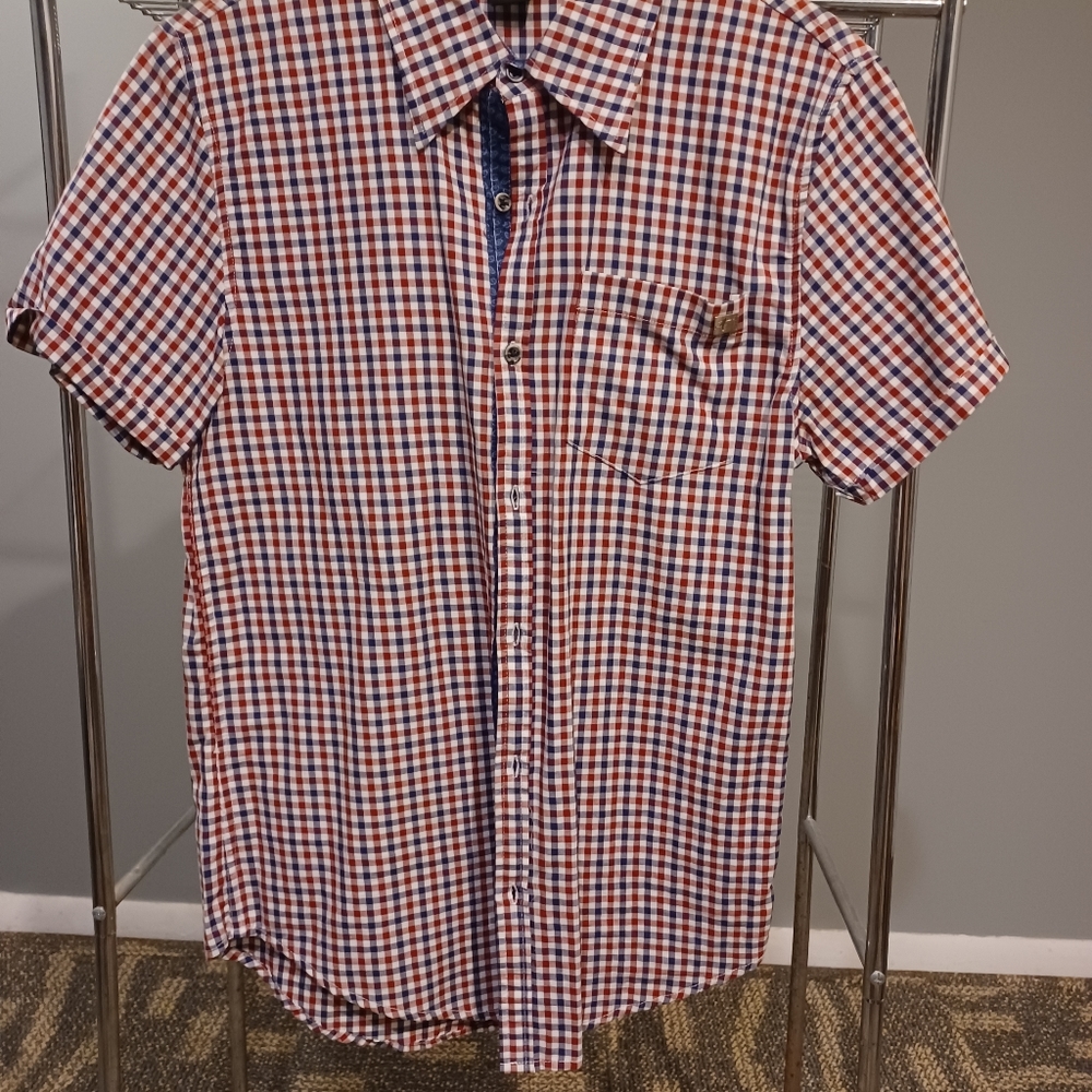 Dude clothing short sleeve button up shirt